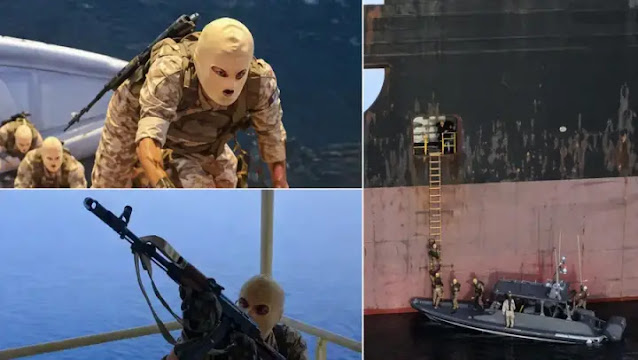 Viral! Video Tentara Iran Bersenjata Naik ke Kapal & Sita Tanker di Selat Hormuz, Aksi Balasan ke Trump?