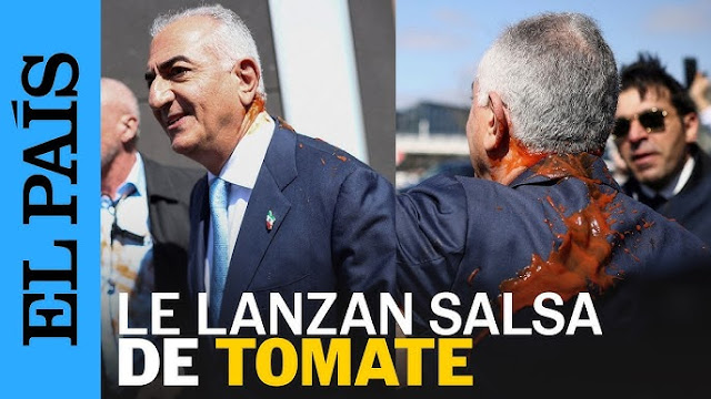 Dilempar Saus Tomat di Berlin! Aksi Tenang Reza Pahlavi Usai Konferensi Pers Justru Bikin Geger