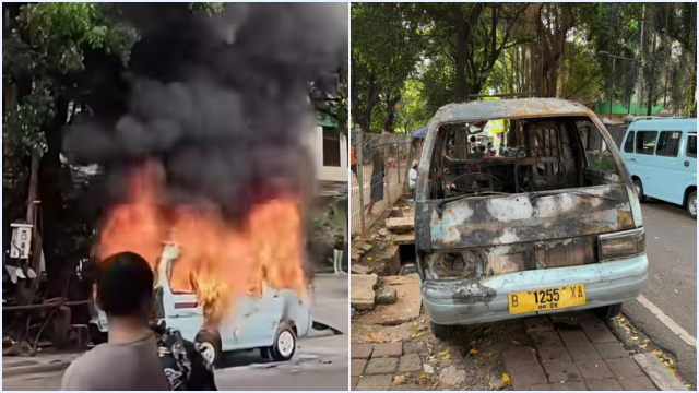 Tragis! Pria Dibakar Hidup-Hidup Sopir Angkot di Tanah Abang Cuma Gegara Hal Sepele