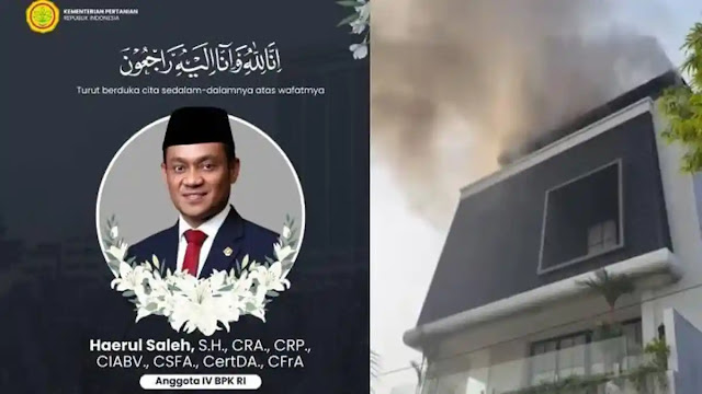 Tragedi di Jaksel! Anggota BPK RI Haerul Saleh Tewas Meninggal dalam Kobaran Api Akibat Thinner Renovasi